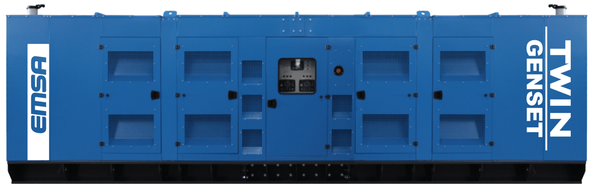 piece Lada mainly 1000 kVA BAUDOUIN 50hz Series TWIN Diesel Generator Sets - ETW BD EM 1000