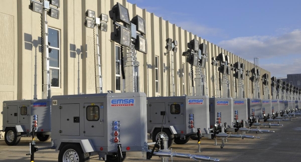 63 units light towers for a military project