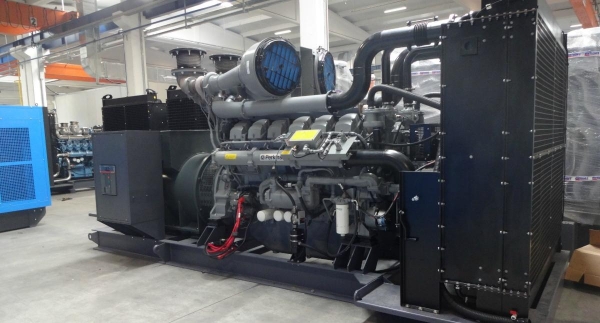 1656 kva generator set with Perkins for Wastewater treatment Plant in Moscow