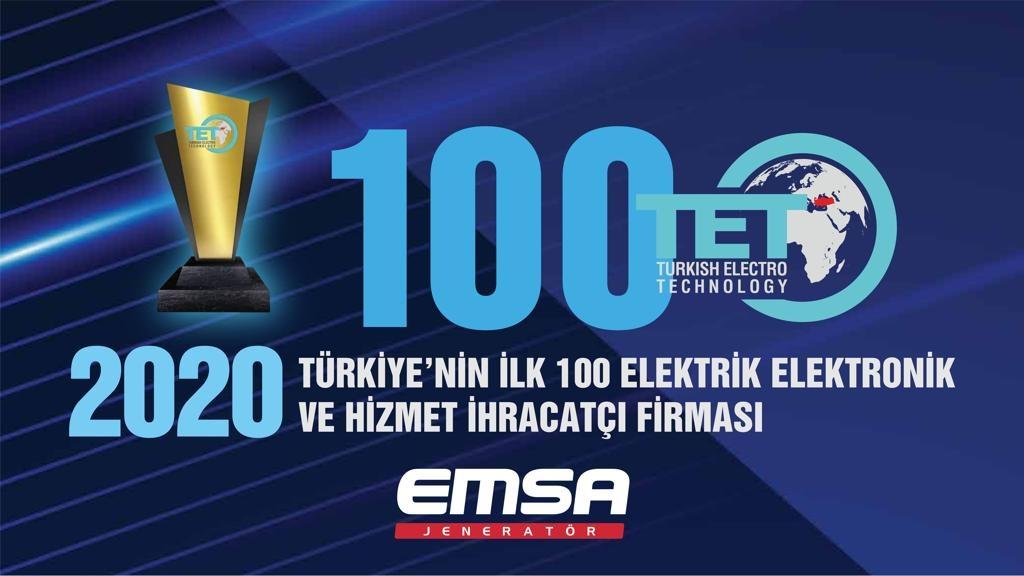Emsa Jeneratör Elektrik Elektronik İhracat Onur Listesi’nde