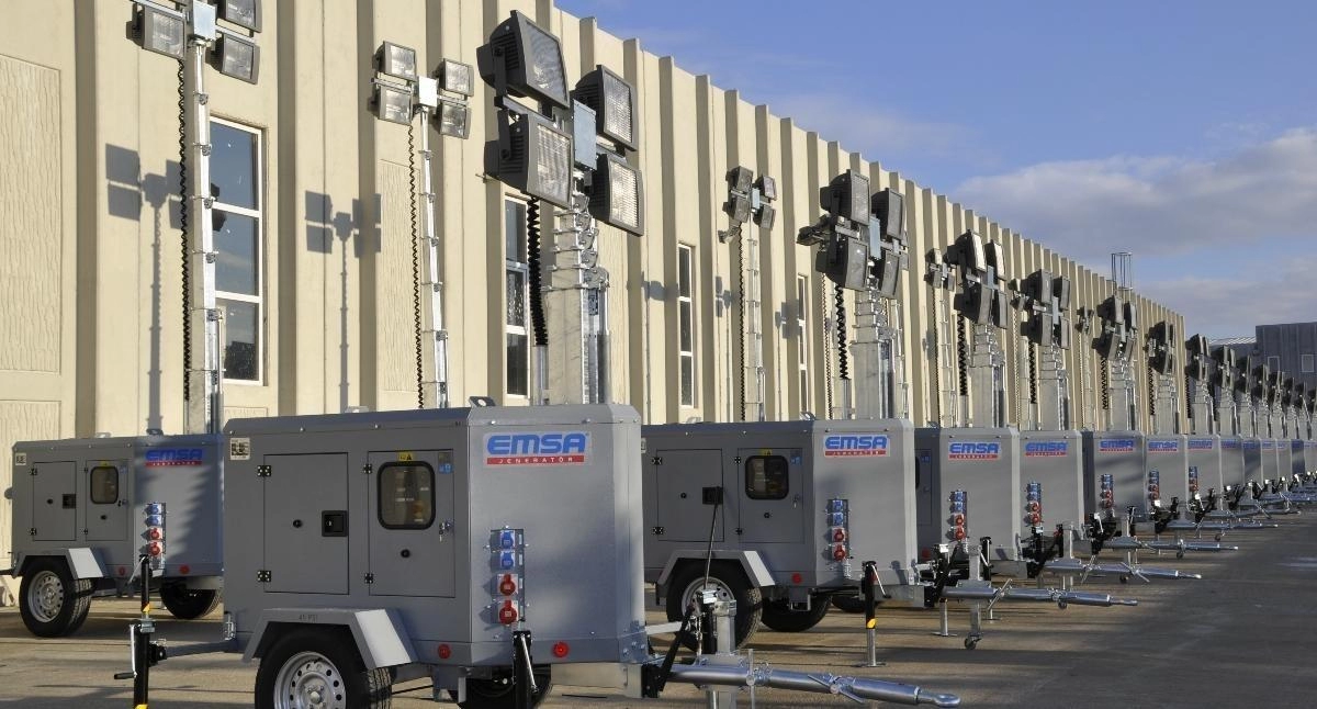 63 units light towers for a military project