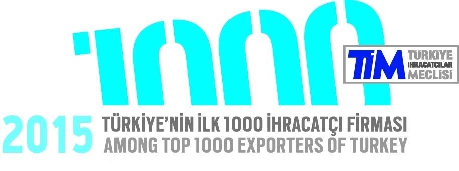 2015 İhracat Şampiyonlarında ilk 1000'deyiz!