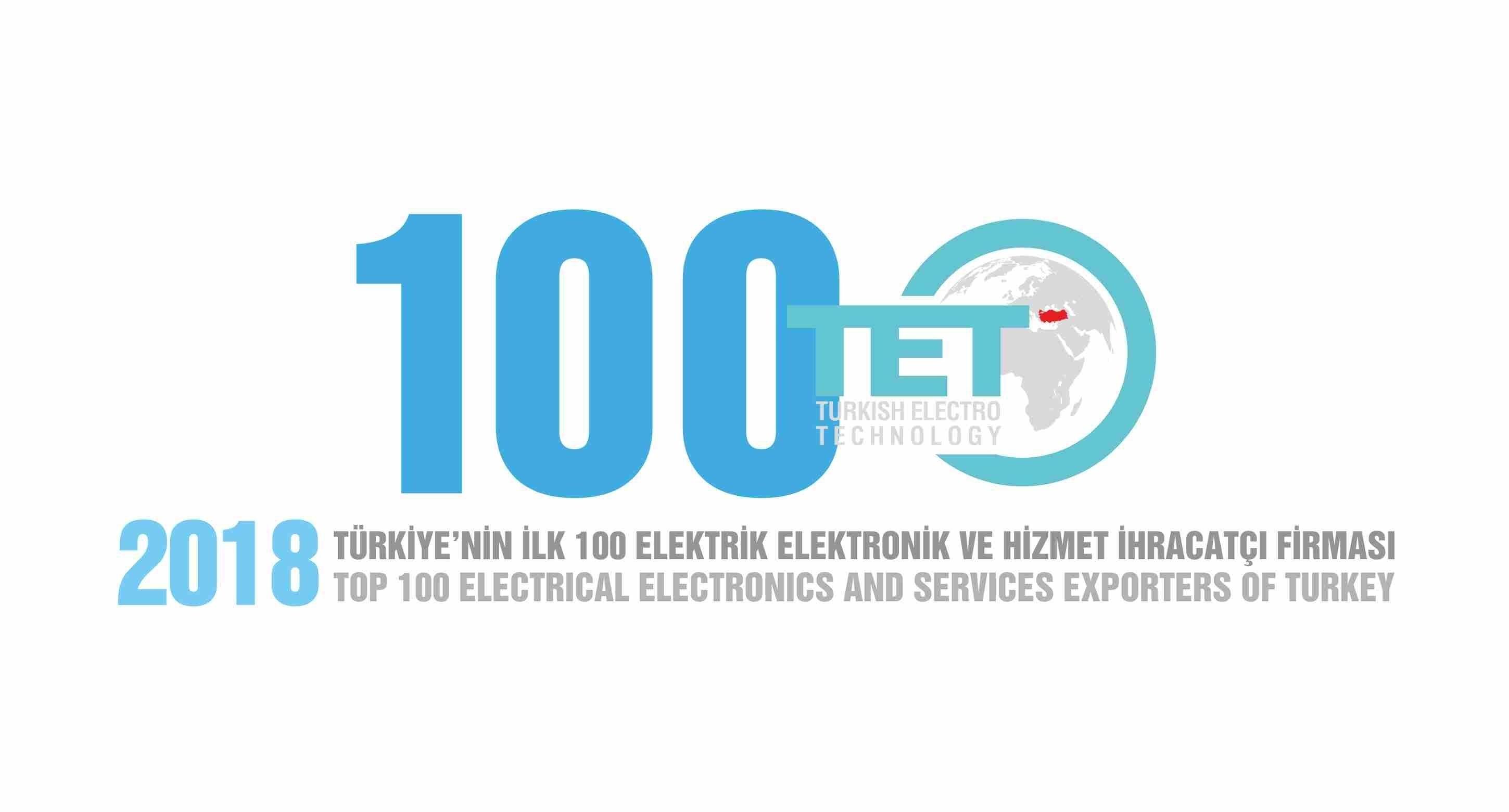EMSA olarak TET 100 (Elektrik, Elektronik ve Servis İhracatçıları Birliği) listesine girdiğimizi bildirmekten memnuniyet duyuyoruz.